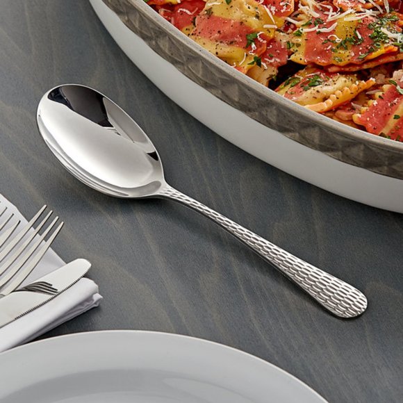 Acopa Industry 8 3/4" 18/8 Stainless Steel Extra Heavy Serving Spoon(1Box-12EA) - Picture 1 of 4